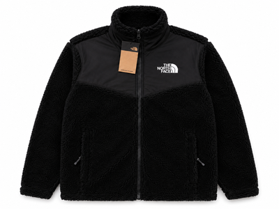 Campera Polar The North Face Sherpa Negra Corderito Unisex Premium