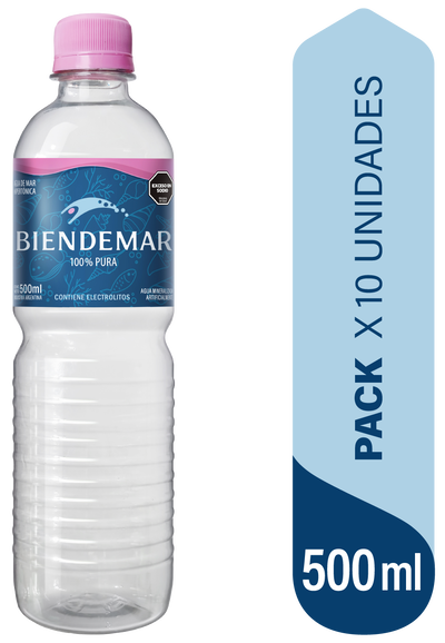 PACK-10 · Agua de mar hipertónica 500 ml
