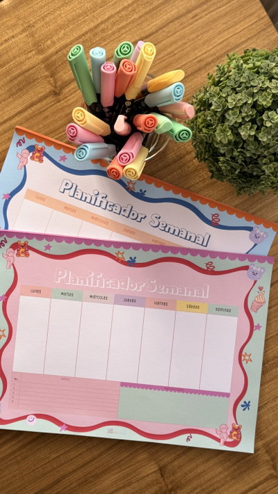 Planificador Semanal PINK MATCHA