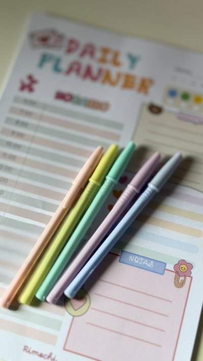 Lapicera Stick pastel 
