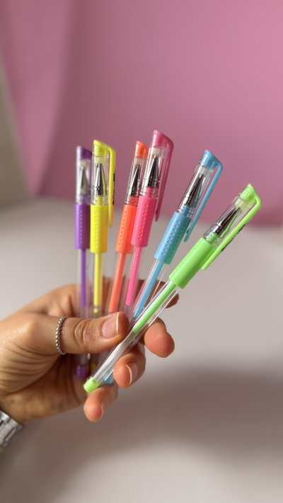 Lapicera gel pop pastel