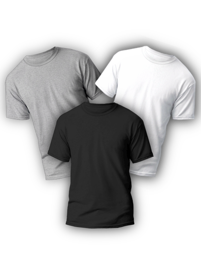 Pack 3 Remeras (algodón premium)