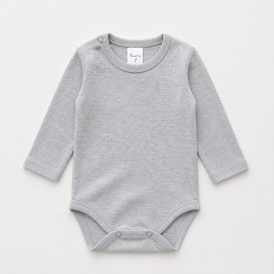 Body Interlock Pima Gris Melange