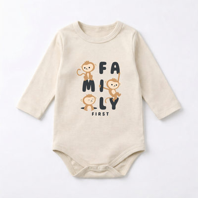 Body Interlock Pima Beige Monkeys