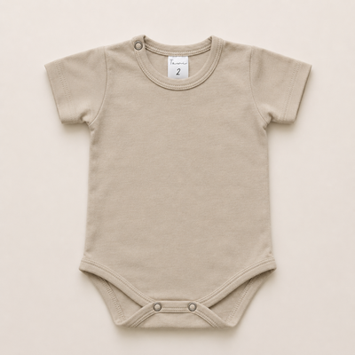 Body Algodon con Lycra Beige