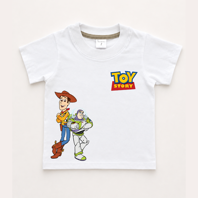 Remera Bebe Algodón Pima Blanca Amigos fiel