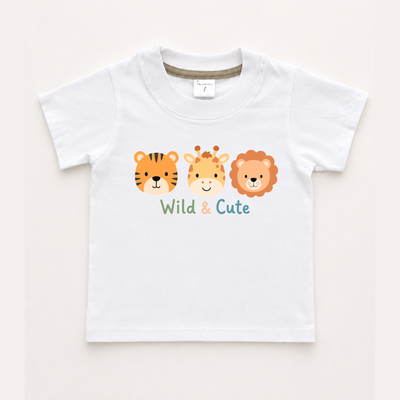 Remera Bebe Algodón blanca Pima Wild