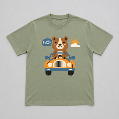 Remera Bebe Algodón Pima Verde Osi Condunce