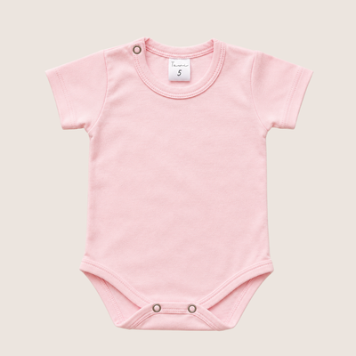Body Algodon con Lycra Rosa
