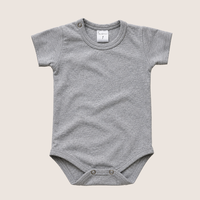 Body Algodon con Lycra Gris