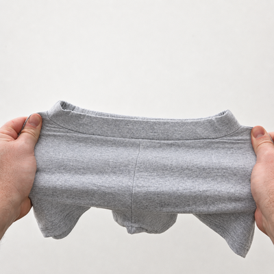Short bebe algodon con Lycra Gris Melange