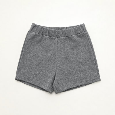 Short bebe algodon con Lycra Gris Oscuro