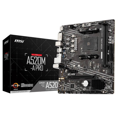 Motherboard (AM4) MSI A520M-A PRO