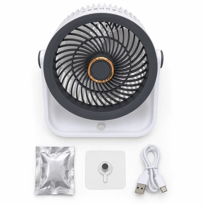 Ampliar Ventilador USB Recargable JS-7071 / S35 con Luz – 2 Colores