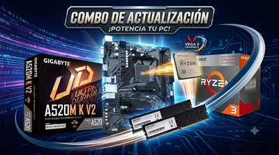 Combo Actualización AMD Ryzen 3 3200g + 8GB DDR4 + Mother a520