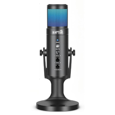 MICROFONO RAPTOR VOX PRO RGB USB STREAMING