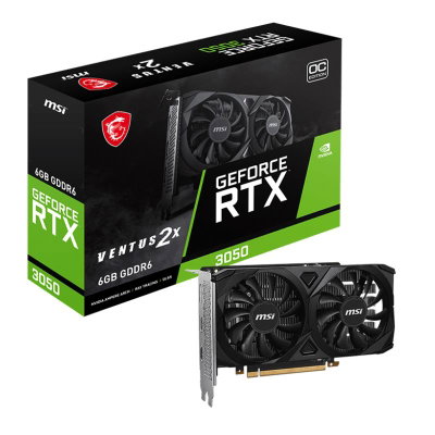 Video GeForce RTX 3050 6Gb GDDR6 MSI Ventus 2X OC