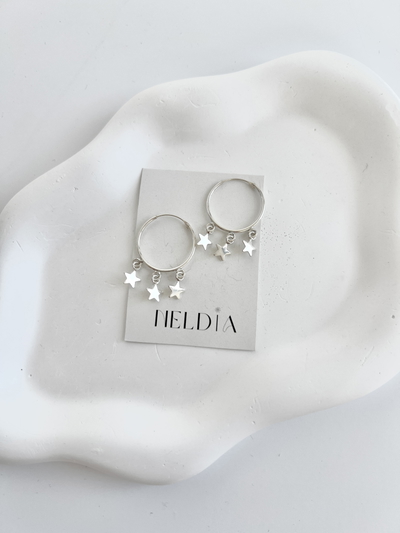 Argollas 3 Estrellas - Plata 925