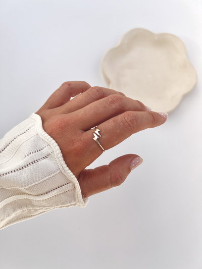 Anillo doble rayo 