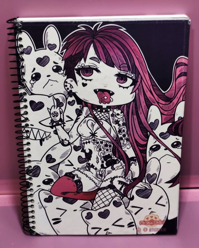 Cuaderno A5 Artesanal – Inktober Bad Girl
