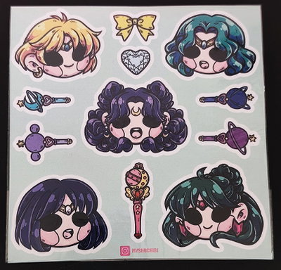 Plancha de Stickers Troquelados | Sailor moon3
