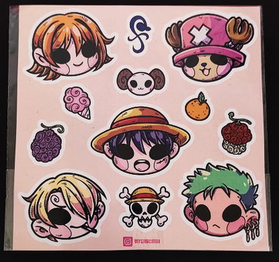 Plancha de Stickers Troquelados | One piece1