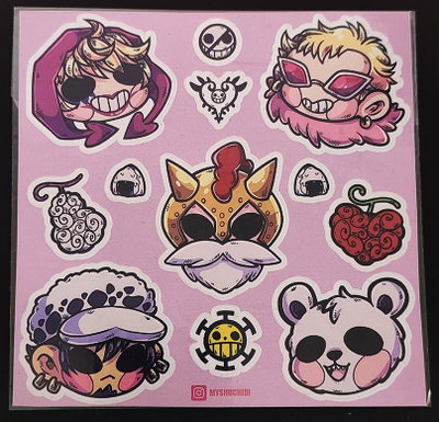 Plancha de Stickers Troquelados | One piece3