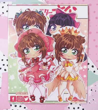 Set de Stickers Sakura card captor | Pack x4