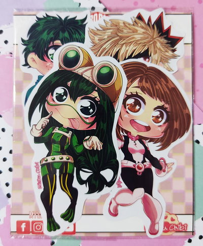 Set de Stickers Boku no hero2 | Pack x4