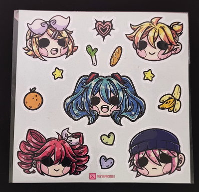 Plancha de Stickers Troquelados | Vocaloid1