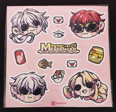 Plancha de Stickers Troquelados | Mystic messenger1