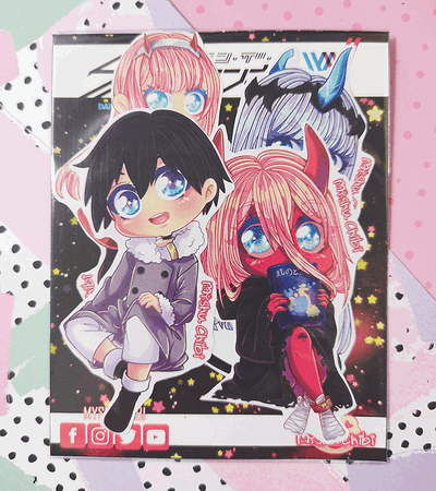 Set de Stickers Darling in the Franxx | Pack x4