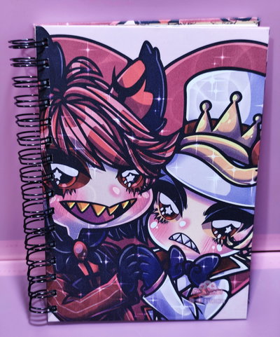 Cuaderno A5 Artesanal – Alastor & Lucifer