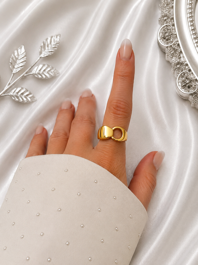 Anillo Círculo Dorado