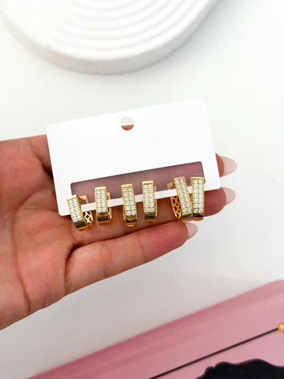 Set Argollas Glam Lux