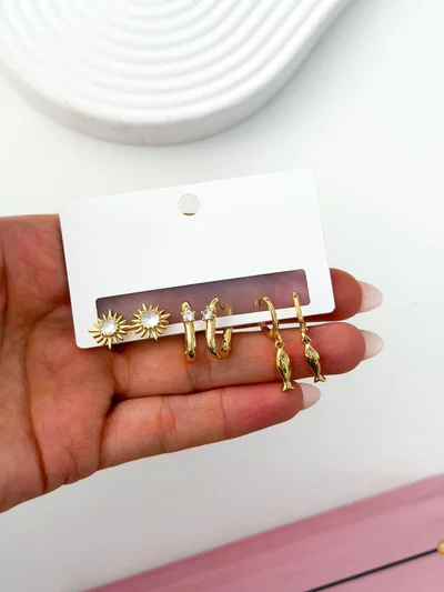 Set Argollas Daisy