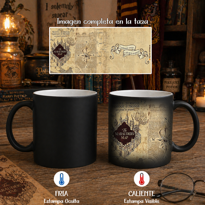 Taza Mágica Harry Potter (mapa merodeador)