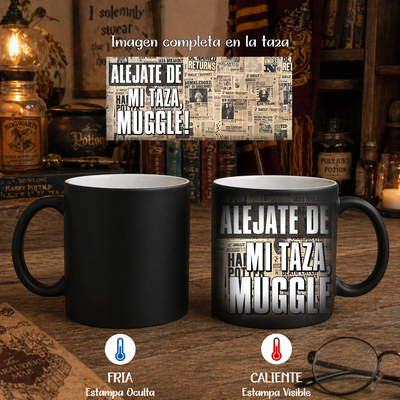 Taza Mágica Harry Potter (no toques mi taza)