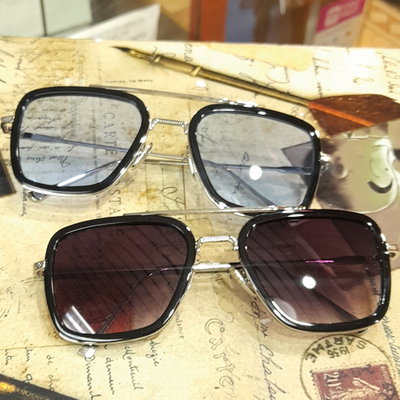 Lentes Tony Stark (Azul y Negro)