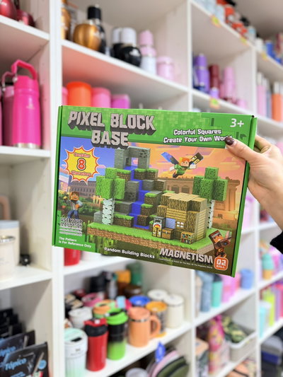 Bloques magnéticos Minecraft + 8 personajes legos para armar