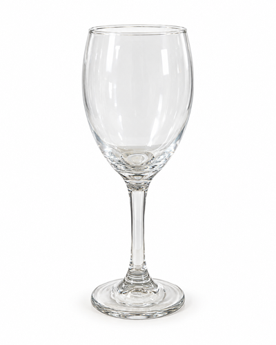 Copa de vidrio transparente clásica 19 cm