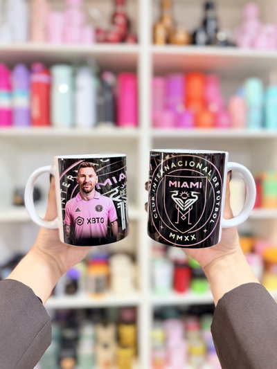 Tazas Messi Inter Miami cerámica importada | por unidad