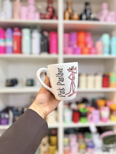 Taza bombé Pantera Rosa cerámica 