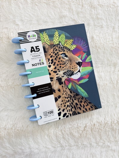 Cuaderno A5 con sistema de discos tapa dura