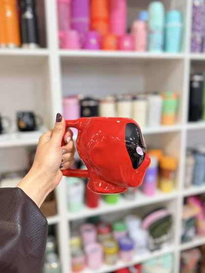 Taza XL 3D Deadpool cerámica importada