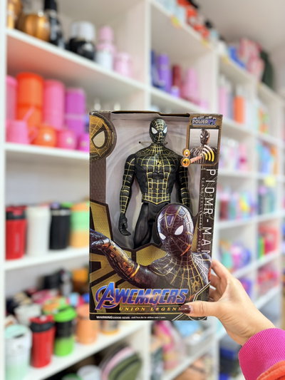Spiderman Black con sonido en caja