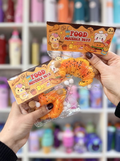Squishy línea PANADERIA con pompones importado