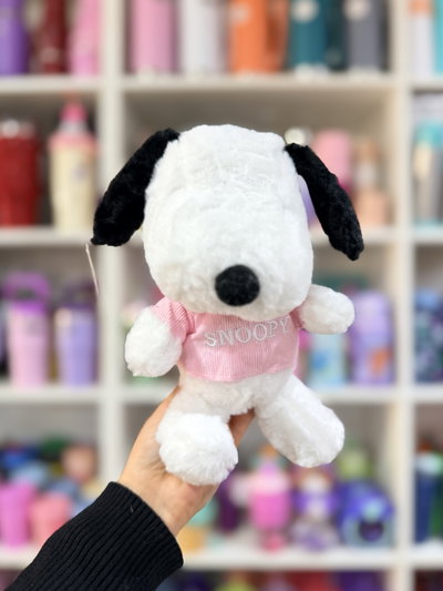 Peluche Snoopy remerita rosa 23cm