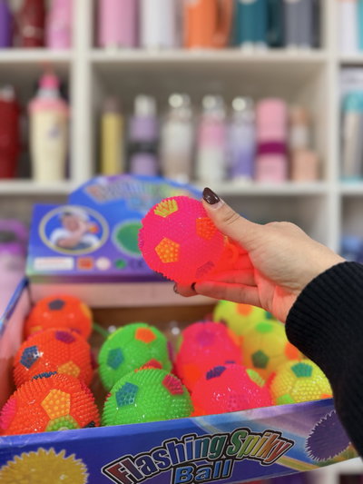 Squishy pelota fútbol con luz 
