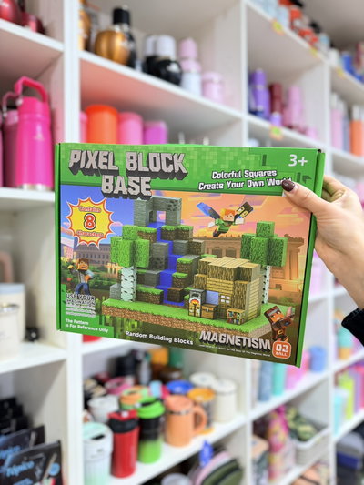 Bloques magnéticos Minecraft + 8 personajes legos para armar